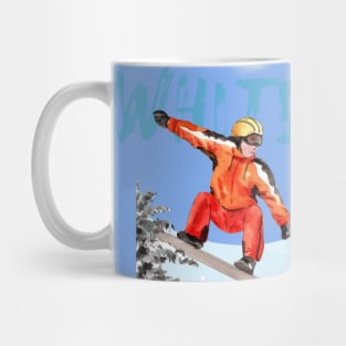 Skiing and snowboarding in White Pass Mug